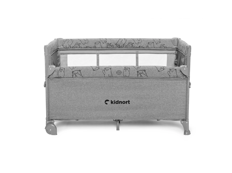 Slika Kidnort 3v1 potovalna obposteljna postelja Livsmiljo LIGHT GREY